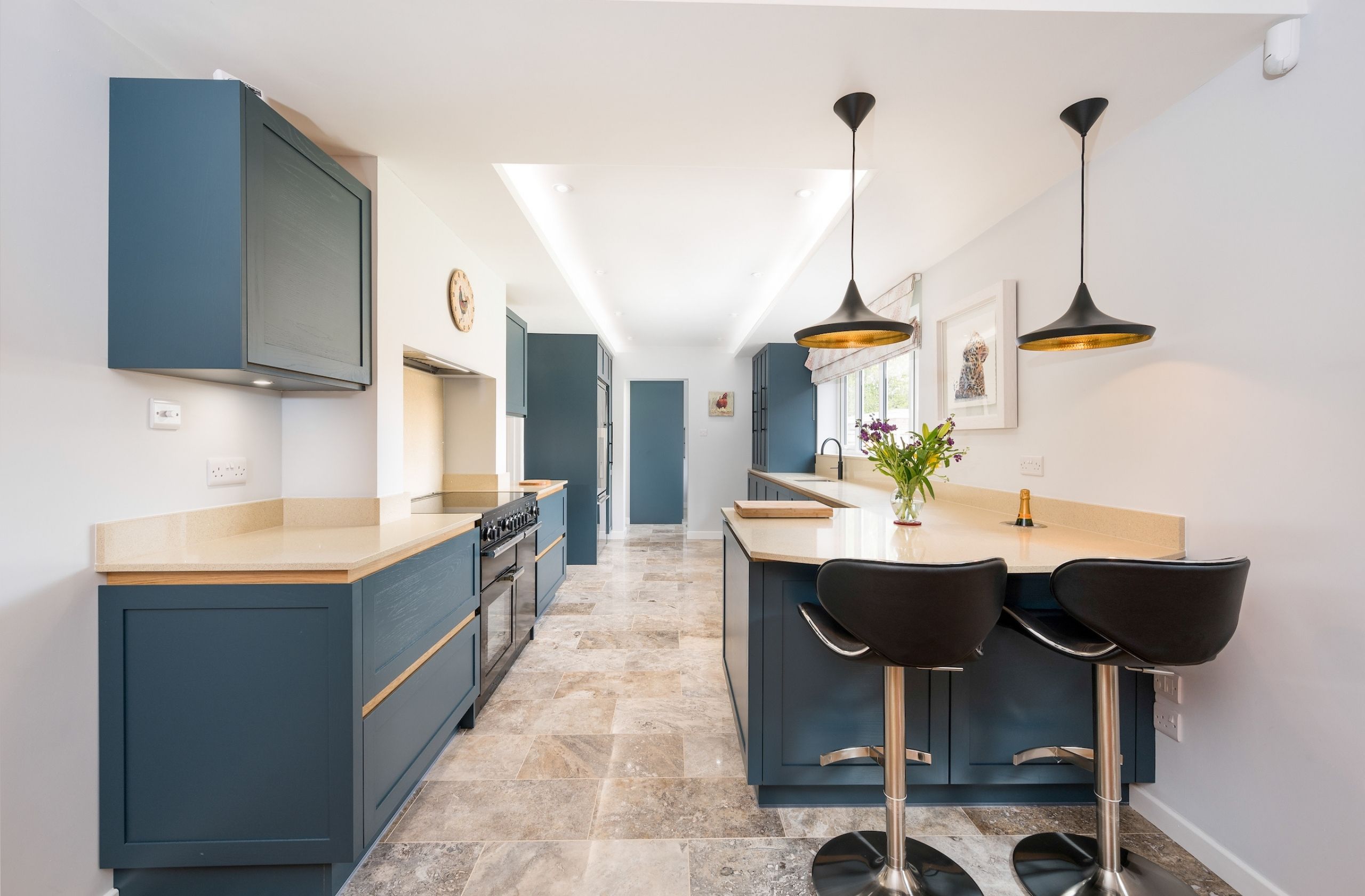 blue-shaker-contemporary-kitchen